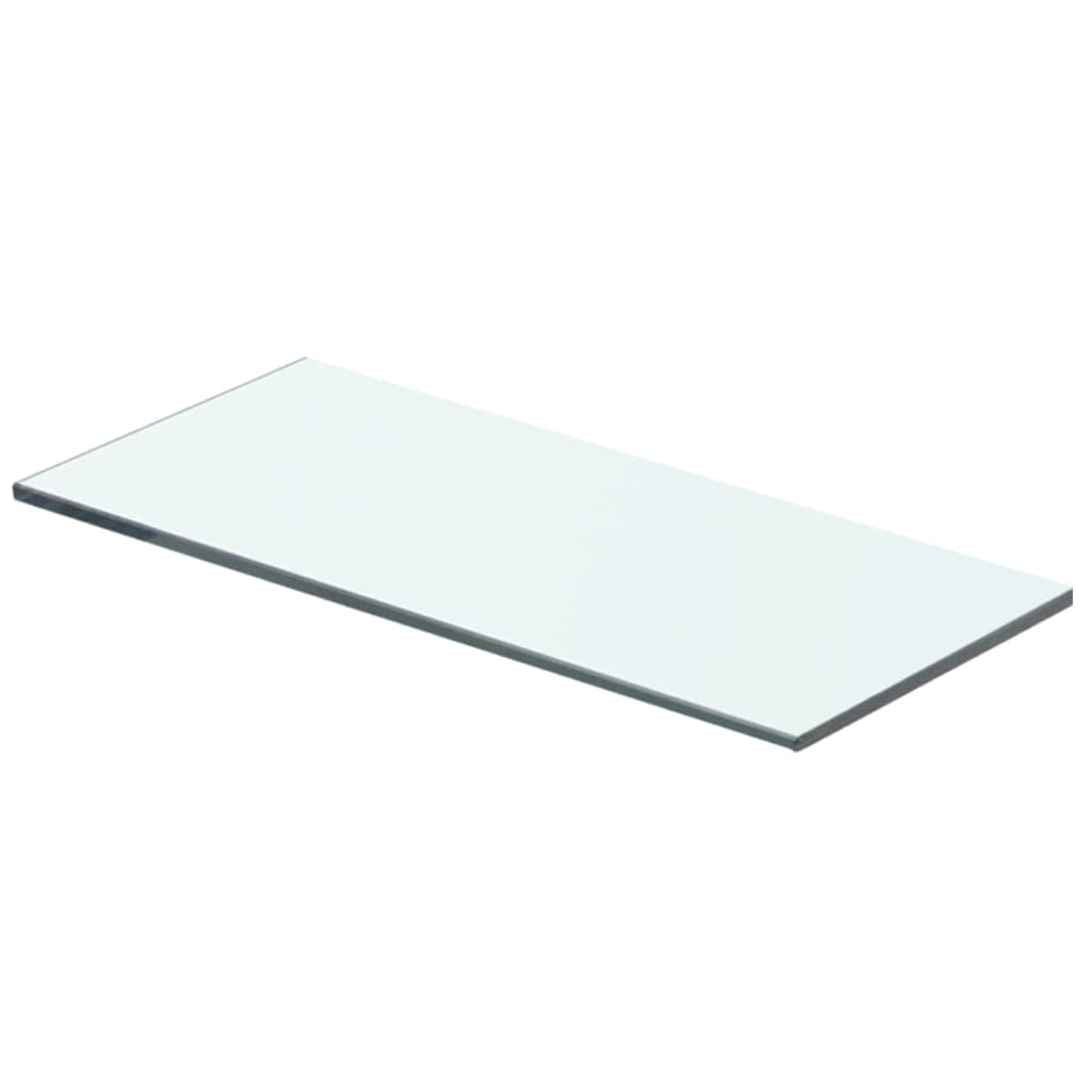 Wandschap transparant 90x12 cm glas