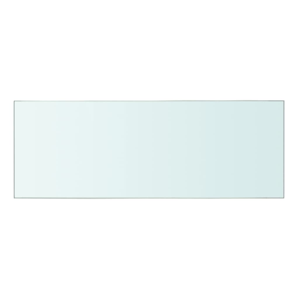 Wandschap transparant 90x12 cm glas