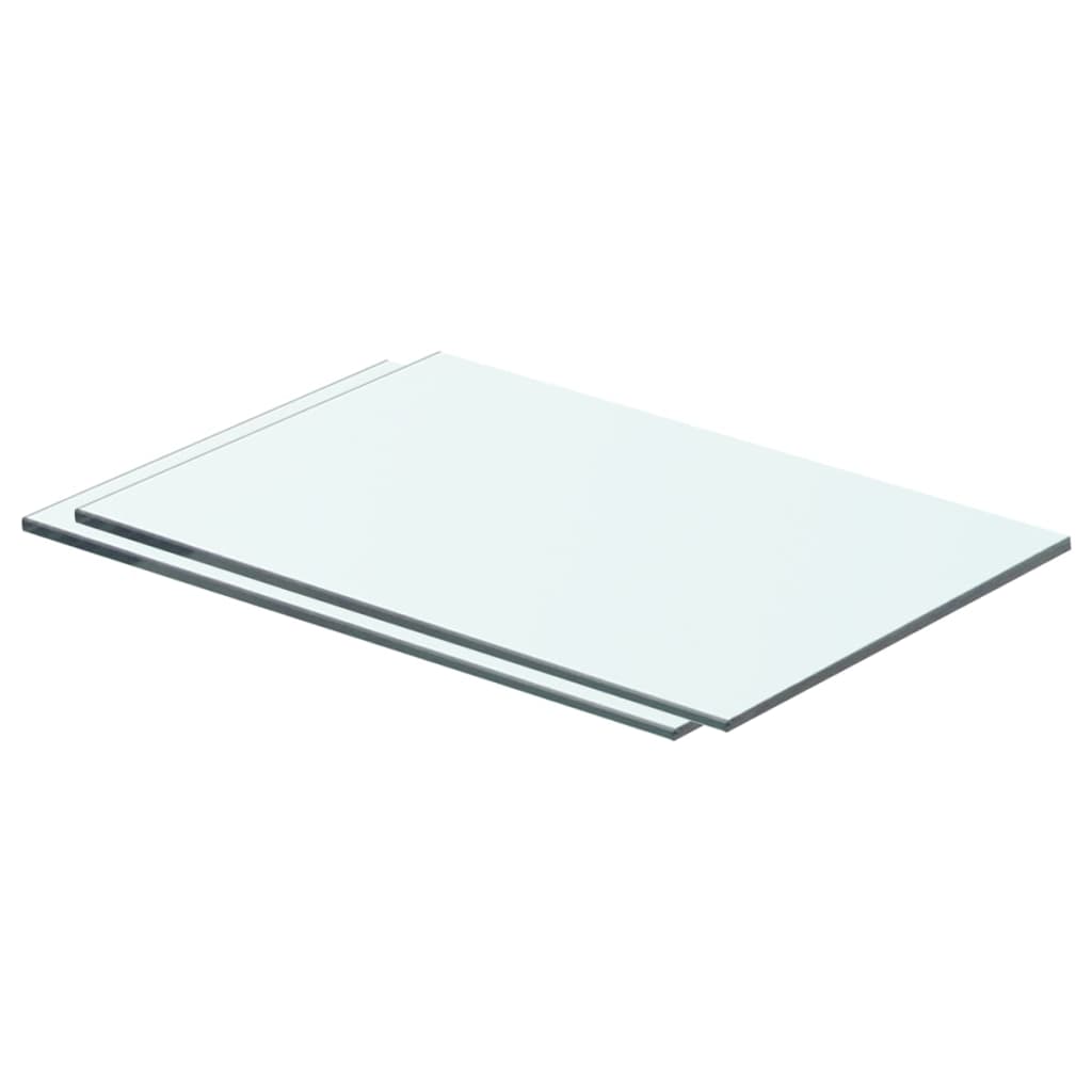 Wandschap transparant 90x12 cm glas