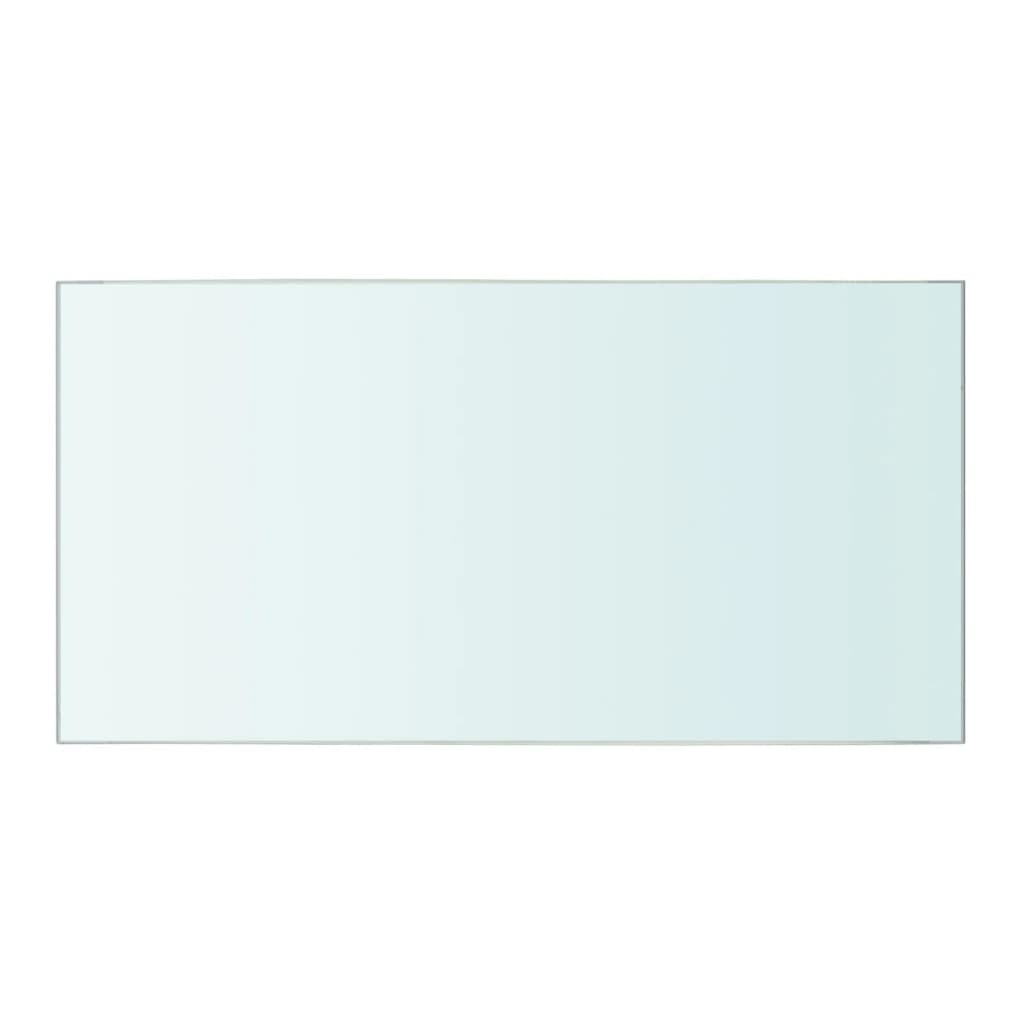 Wandschap transparant 90x12 cm glas