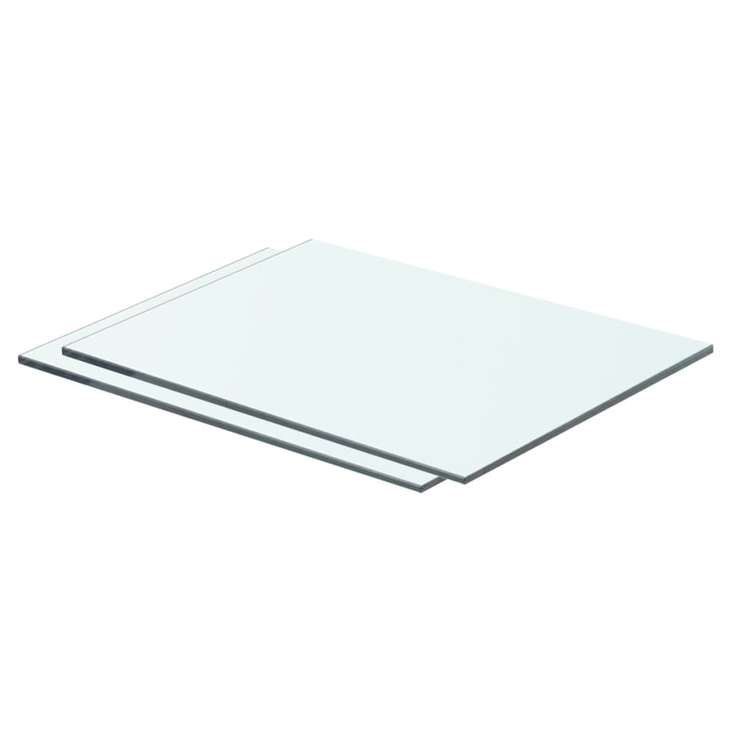 Wandschap transparant 90x12 cm glas