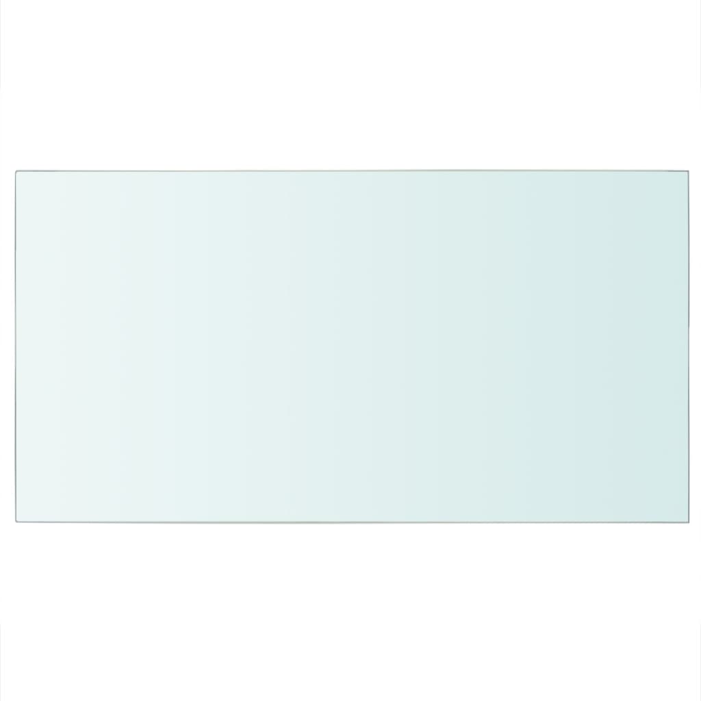 Wandschap transparant 90x12 cm glas