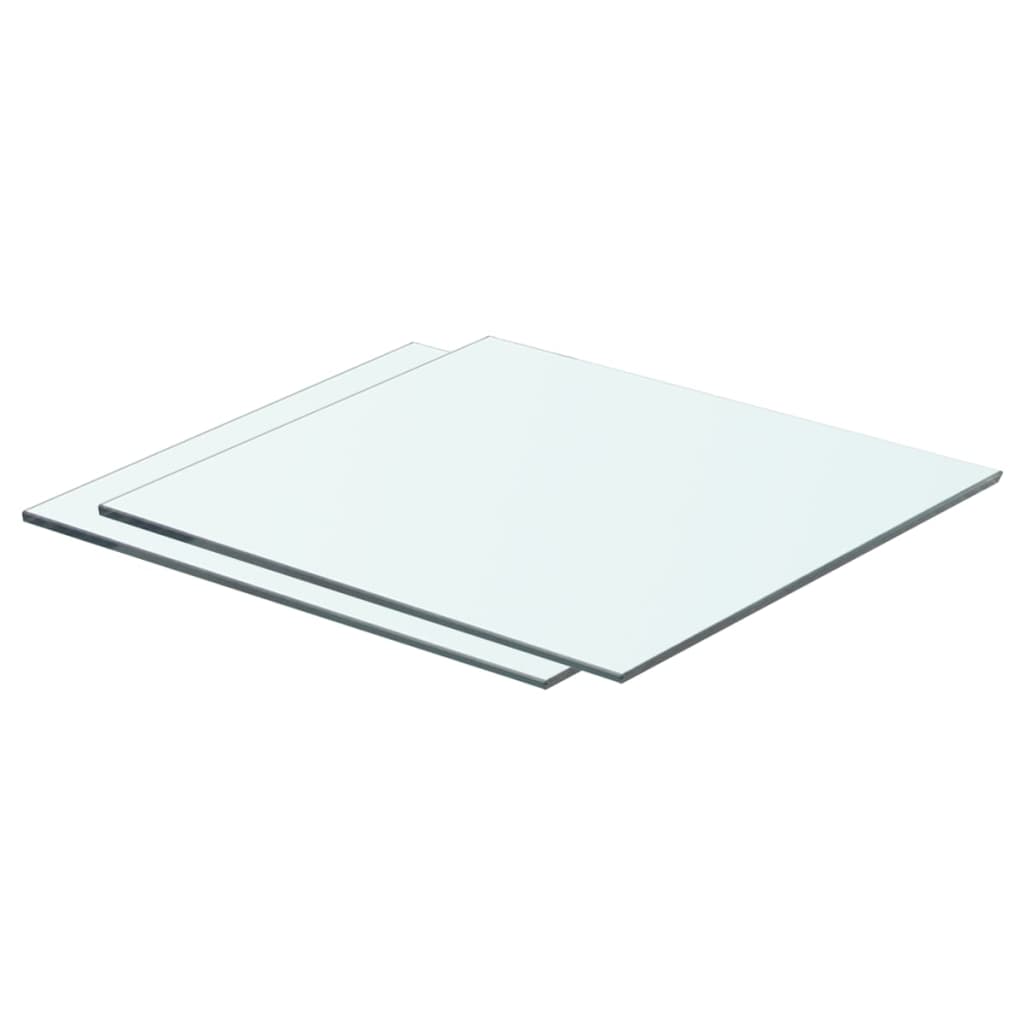 Wandschap transparant 90x12 cm glas