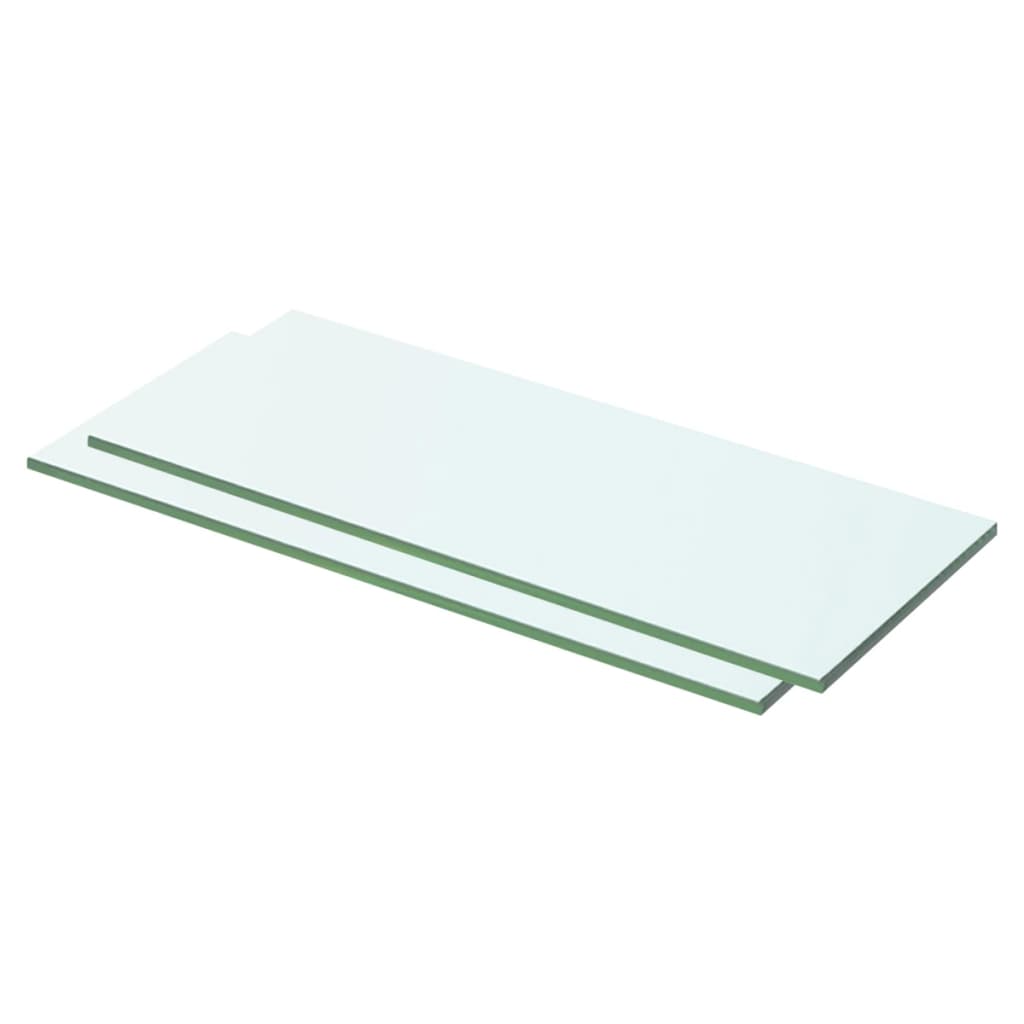 Wandschap transparant 90x12 cm glas