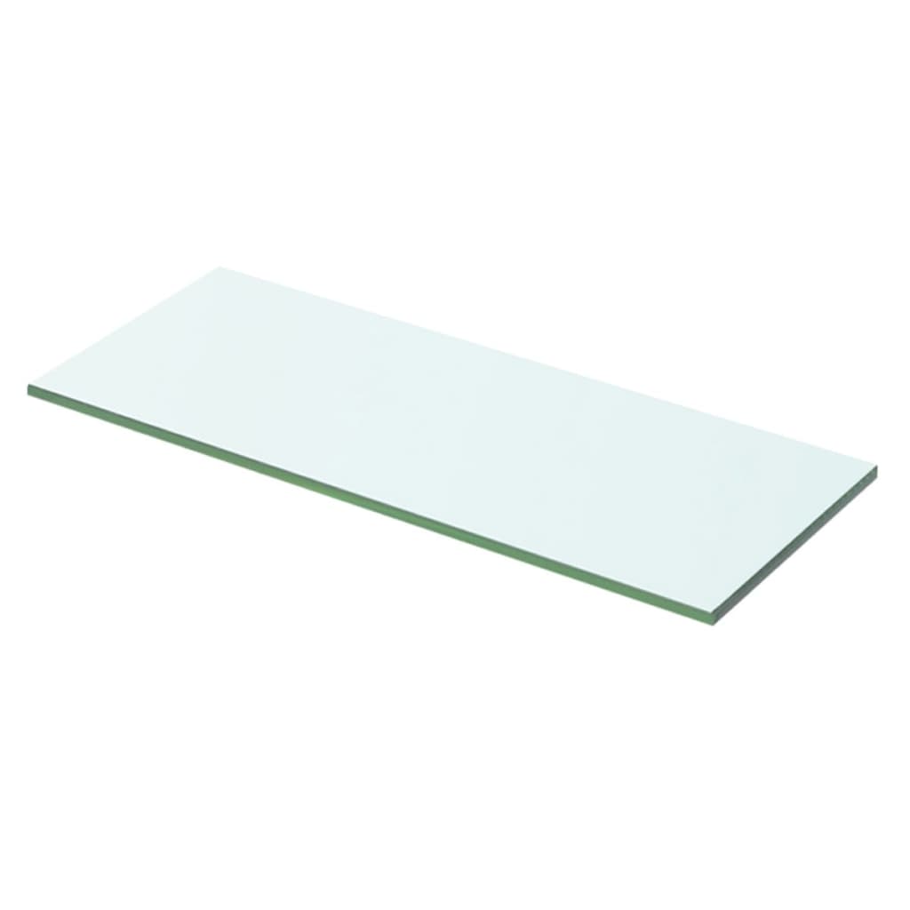 Wandschap transparant 90x12 cm glas