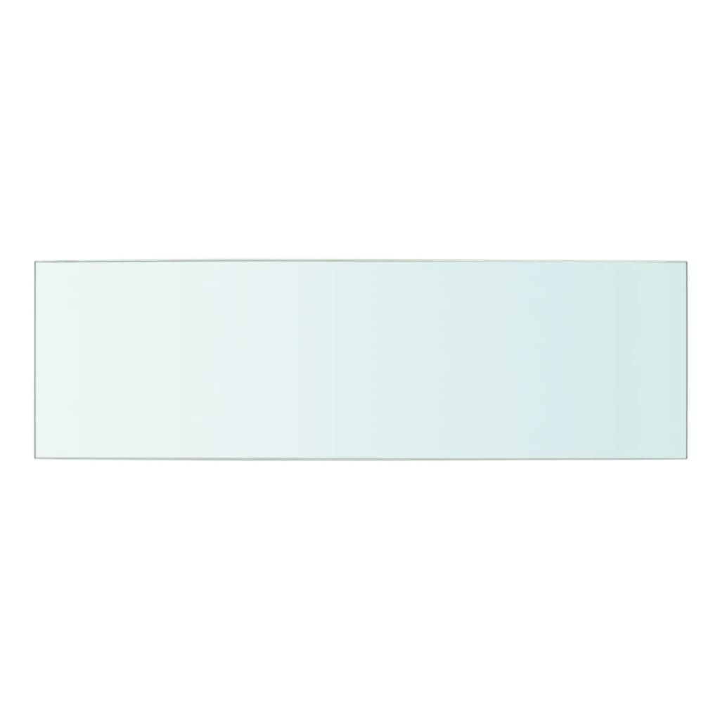 Wandschap transparant 90x12 cm glas