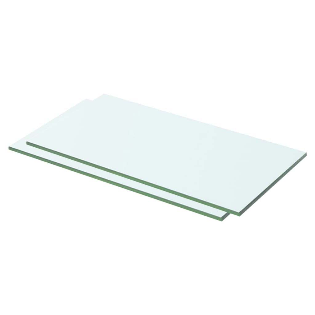 Wandschap transparant 90x12 cm glas