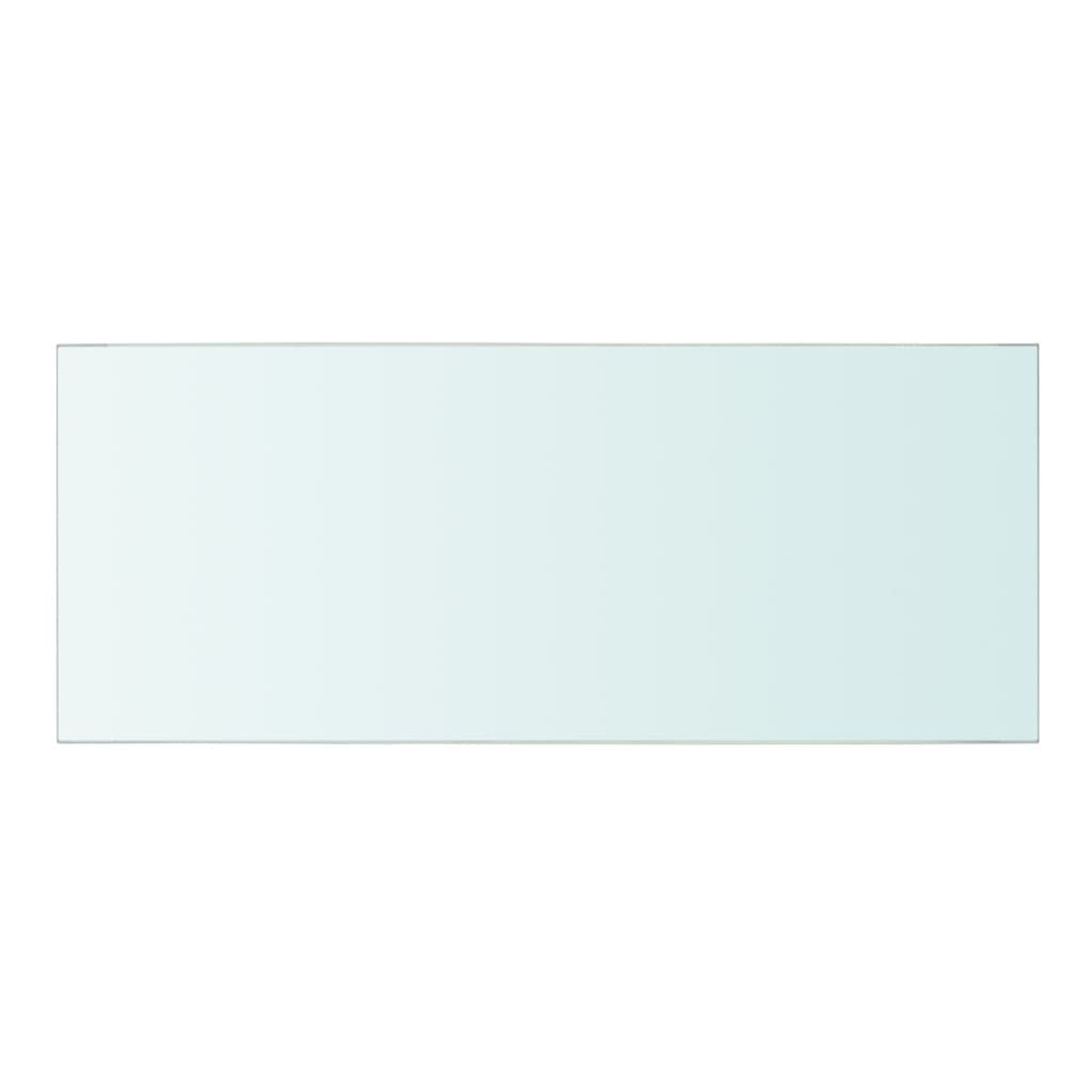 Wandschap transparant 90x12 cm glas