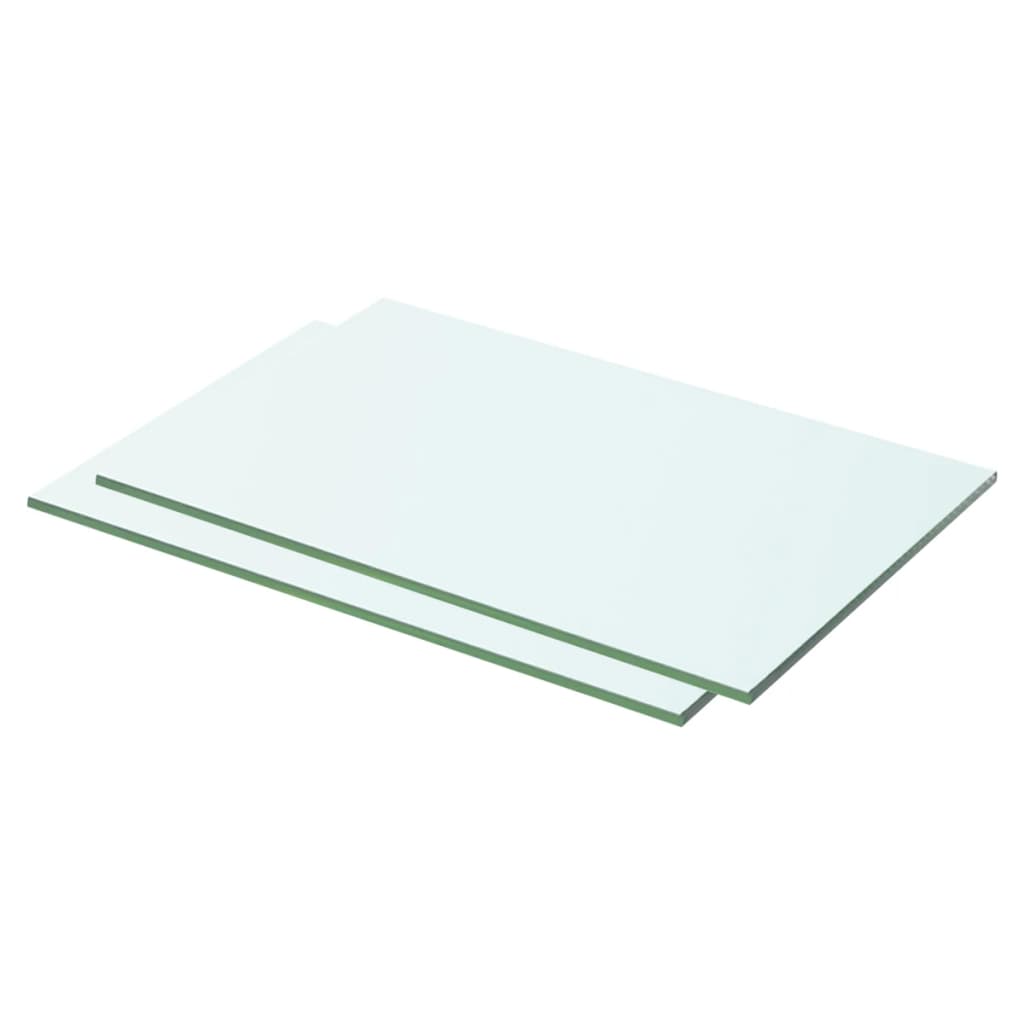 Wandschap transparant 90x12 cm glas