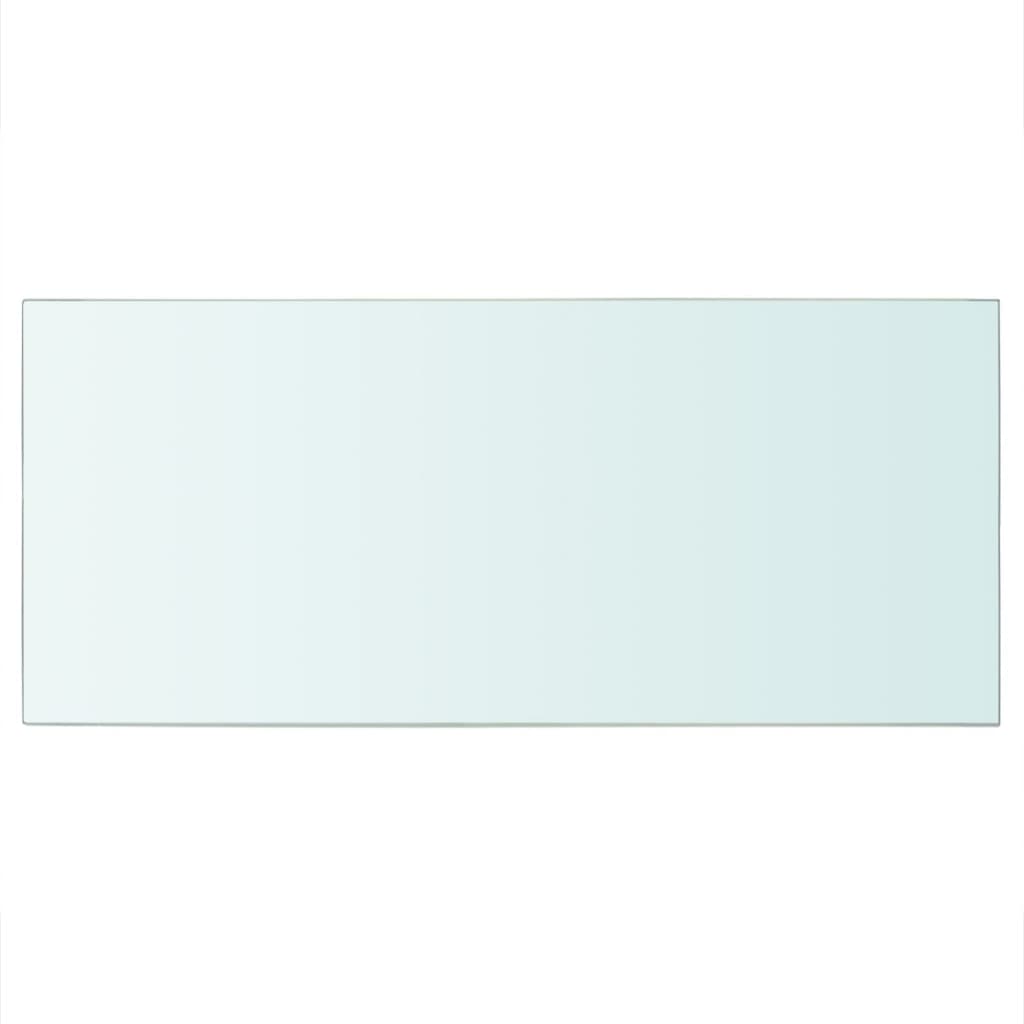 Wandschap transparant 90x12 cm glas