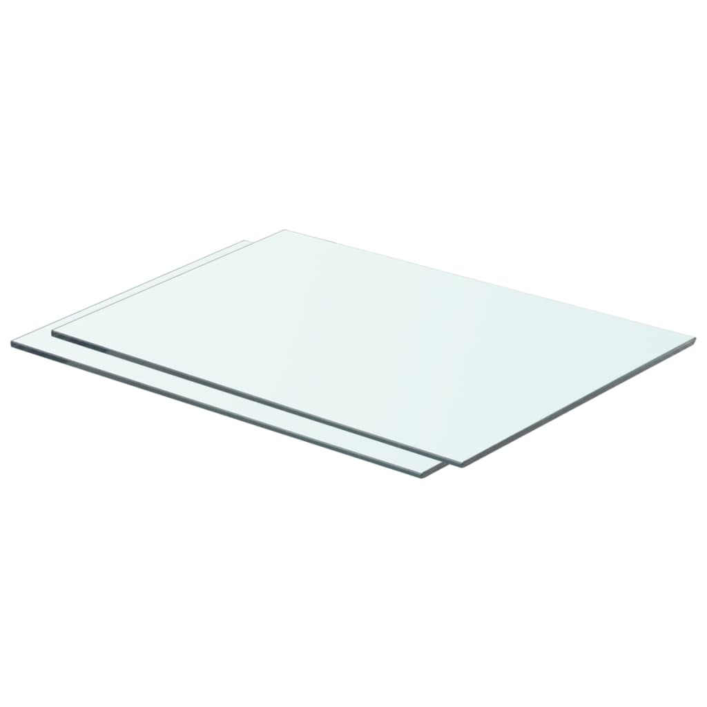 Wandschap transparant 90x12 cm glas