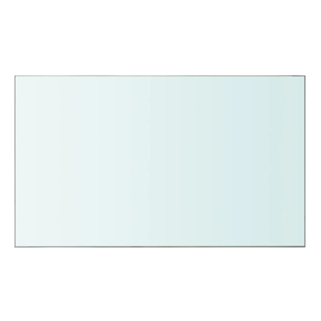 Wandschap transparant 90x12 cm glas