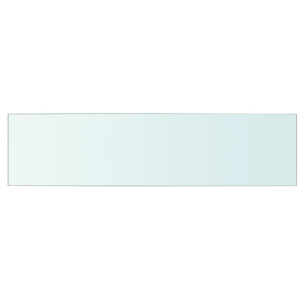 Wandschap transparant 90x12 cm glas