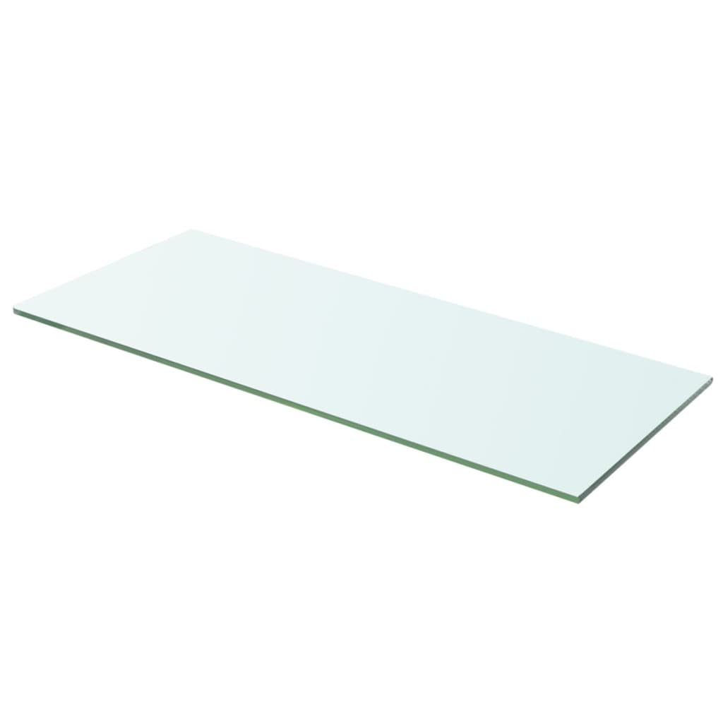 Wandschap transparant 90x12 cm glas