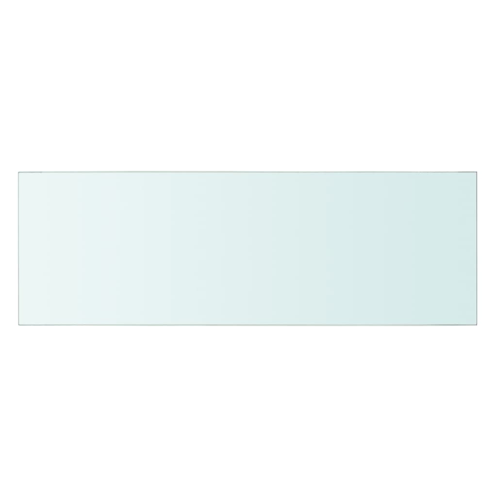 Wandschap transparant 90x12 cm glas