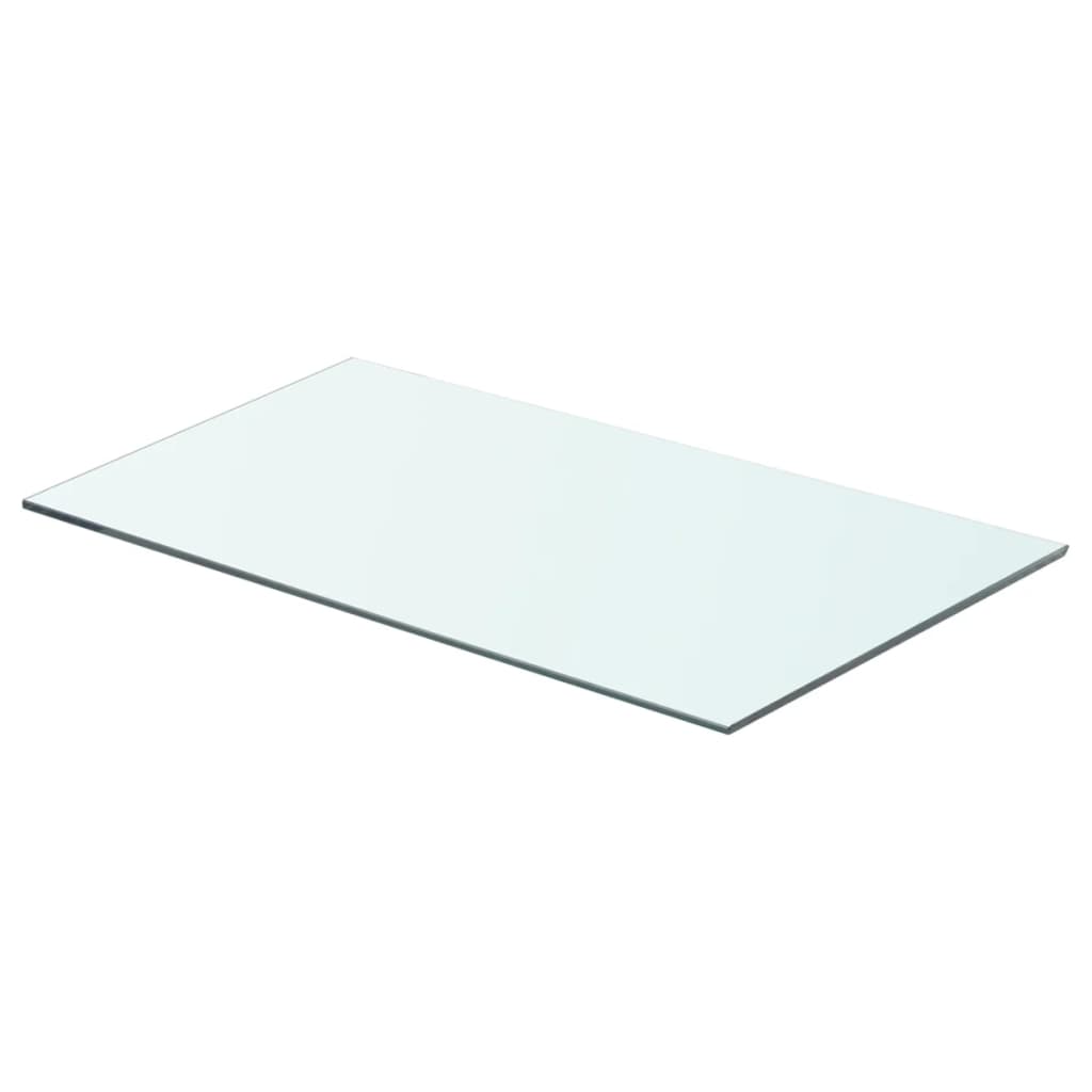 Wandschap transparant 90x12 cm glas