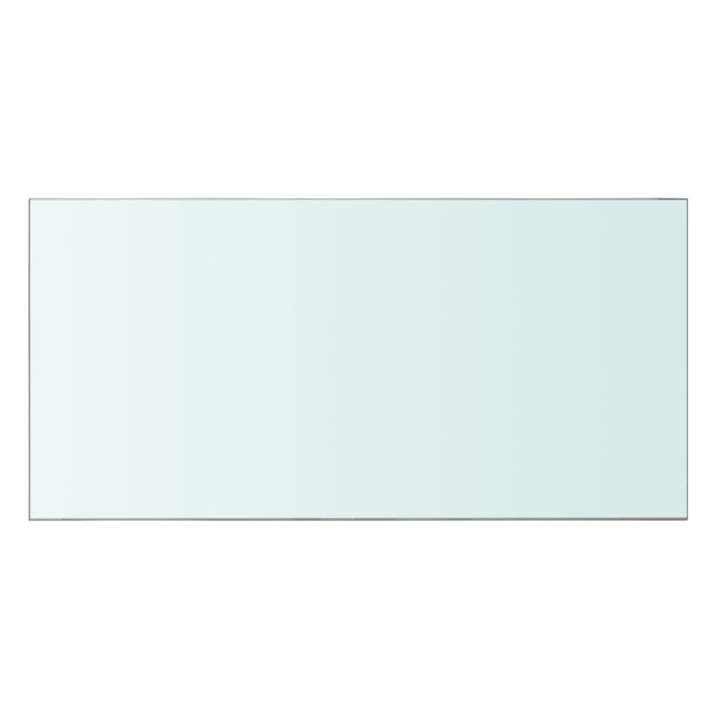 Wandschap transparant 90x12 cm glas