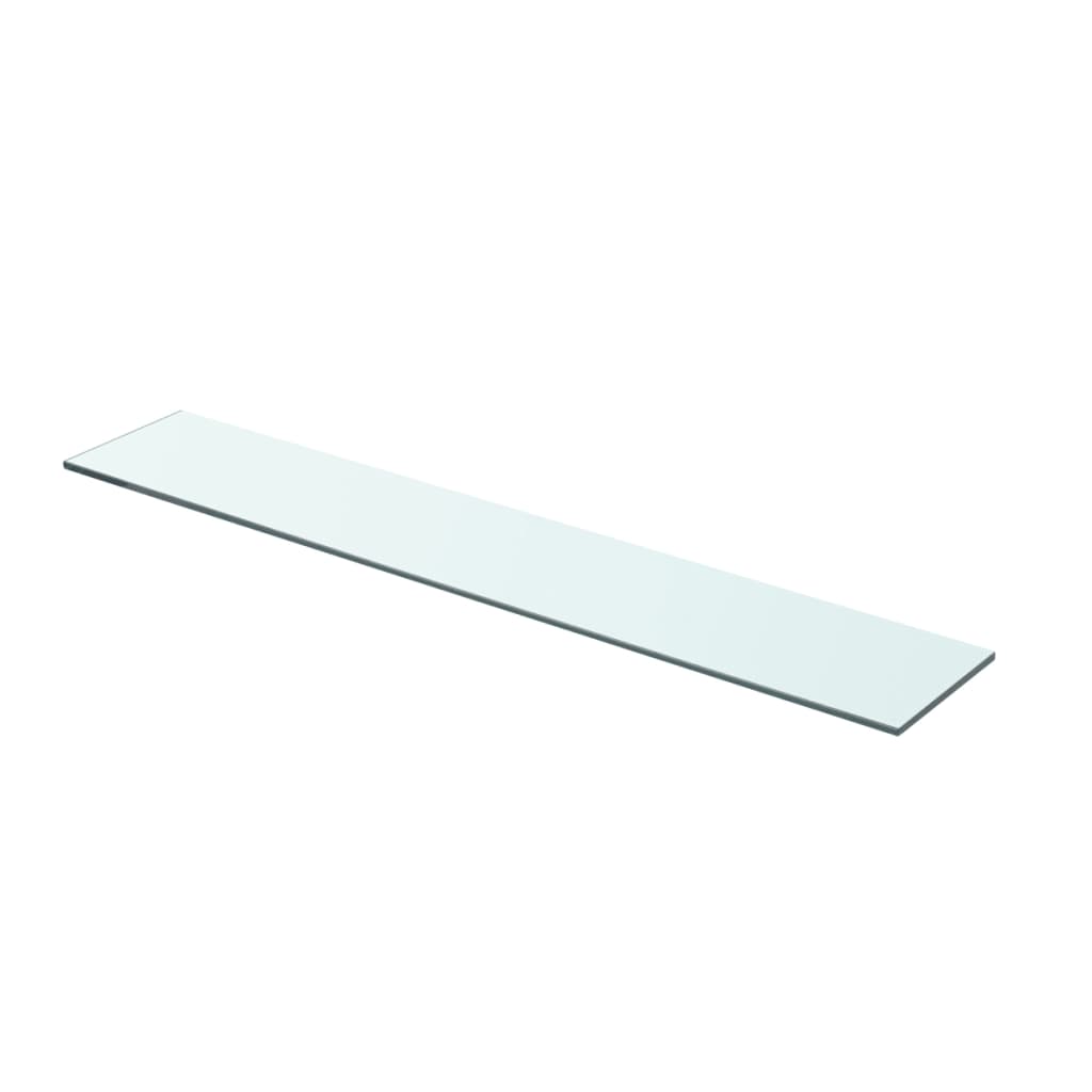 Wandschap transparant 90x12 cm glas