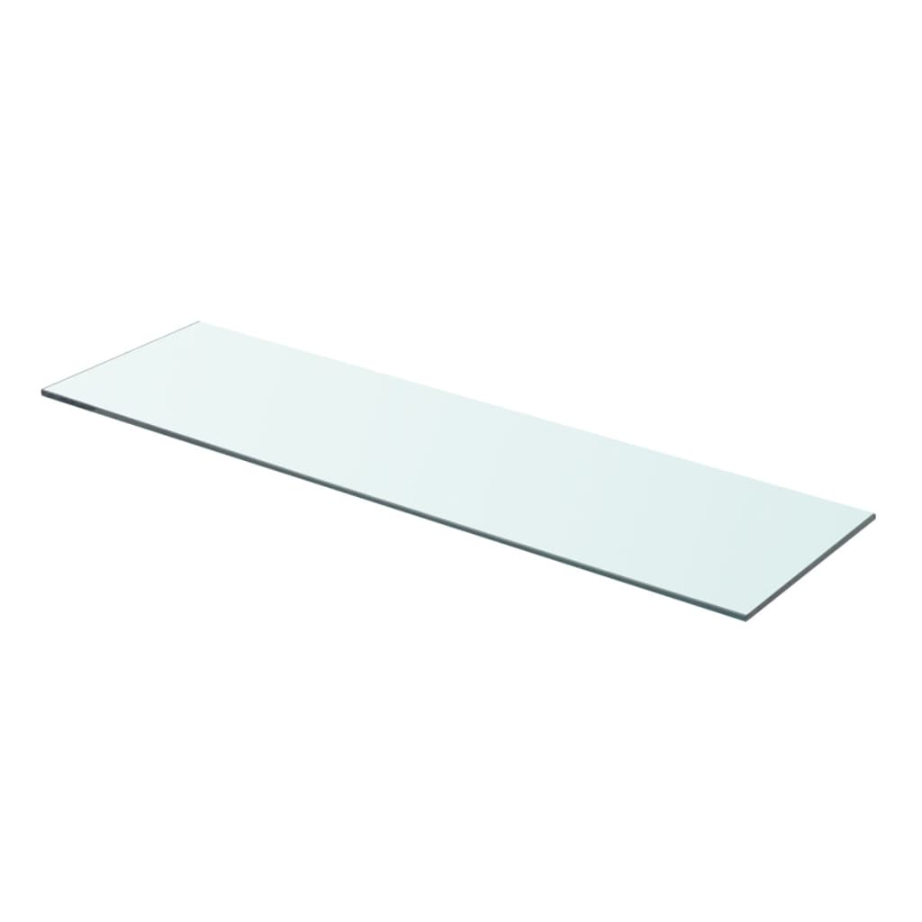 Wandschap transparant 90x12 cm glas