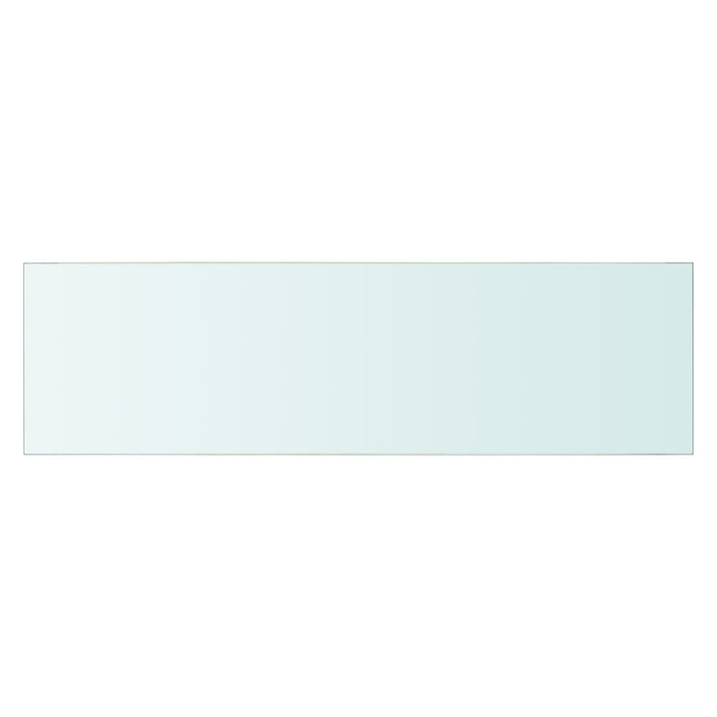 Wandschap transparant 90x12 cm glas