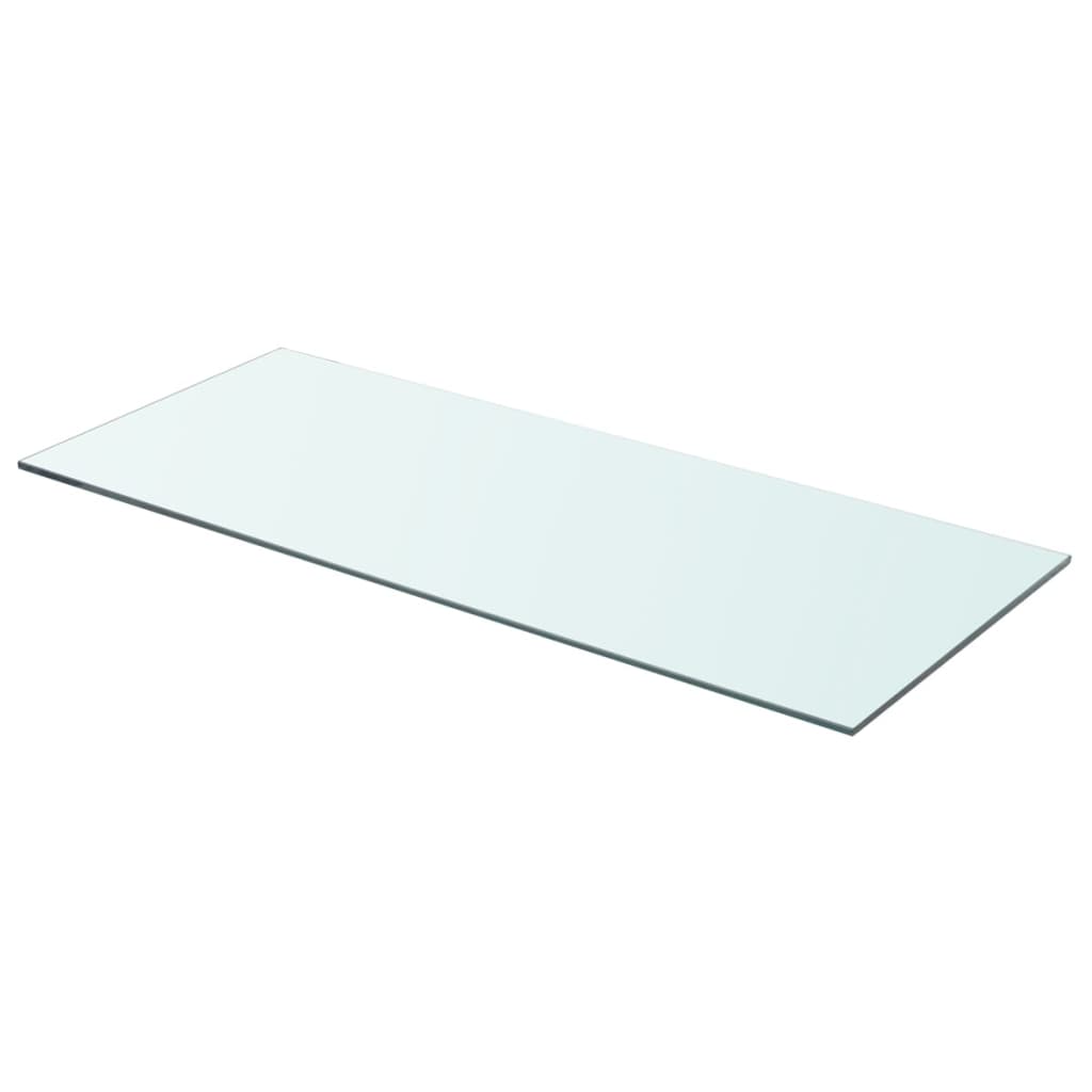 Wandschap transparant 90x12 cm glas