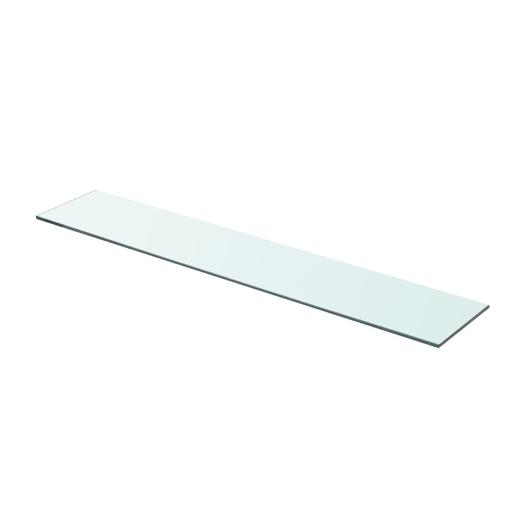 Wandschap transparant 90x12 cm glas