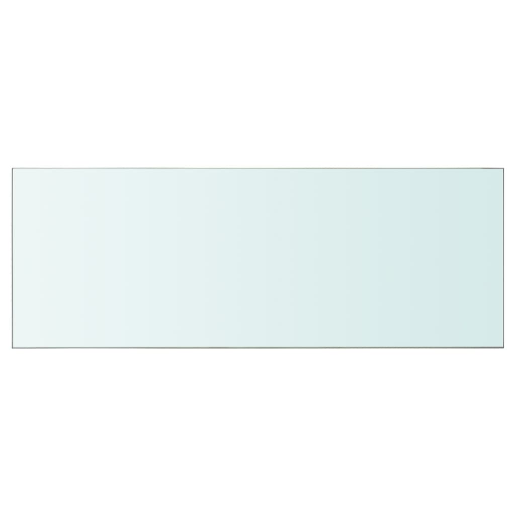 Wandschap transparant 90x12 cm glas