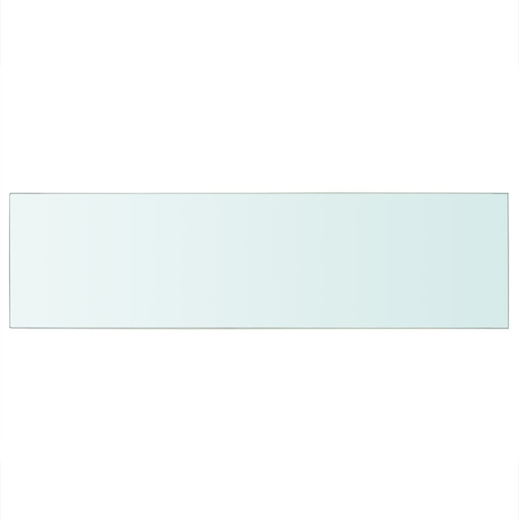 Wandschap transparant 90x12 cm glas