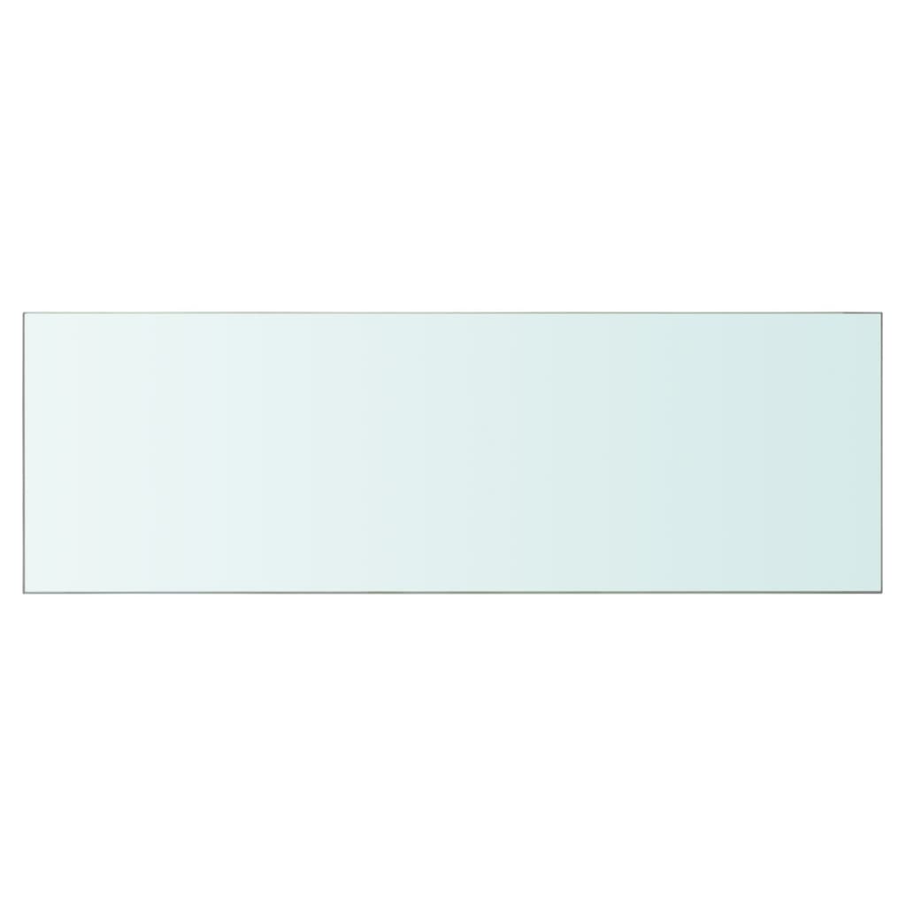 Wandschap transparant 90x12 cm glas