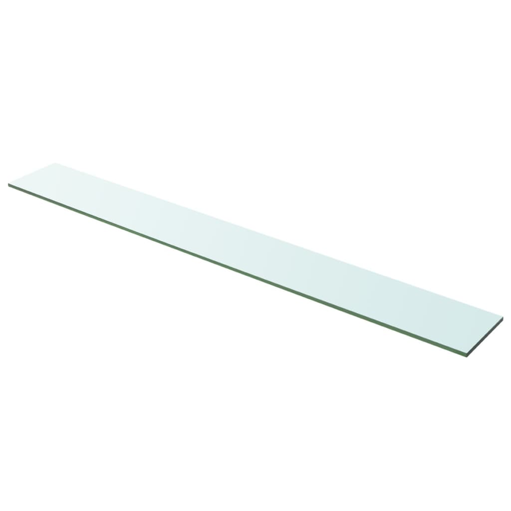 Wandschap transparant 90x12 cm glas