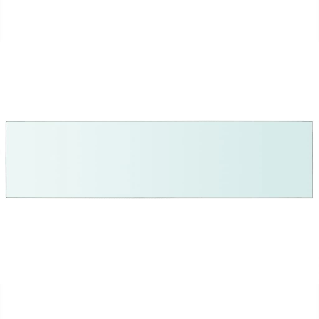 Wandschap transparant 90x12 cm glas