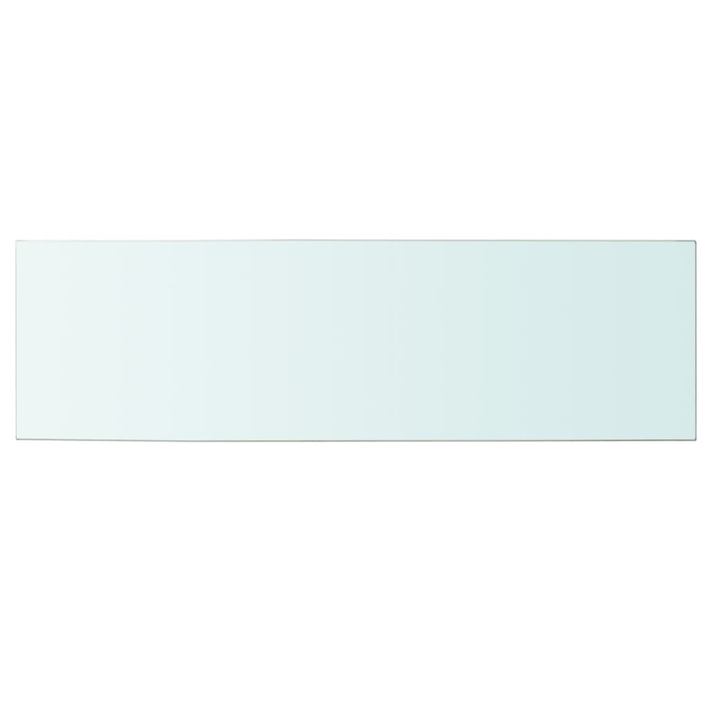 Wandschap transparant 90x12 cm glas