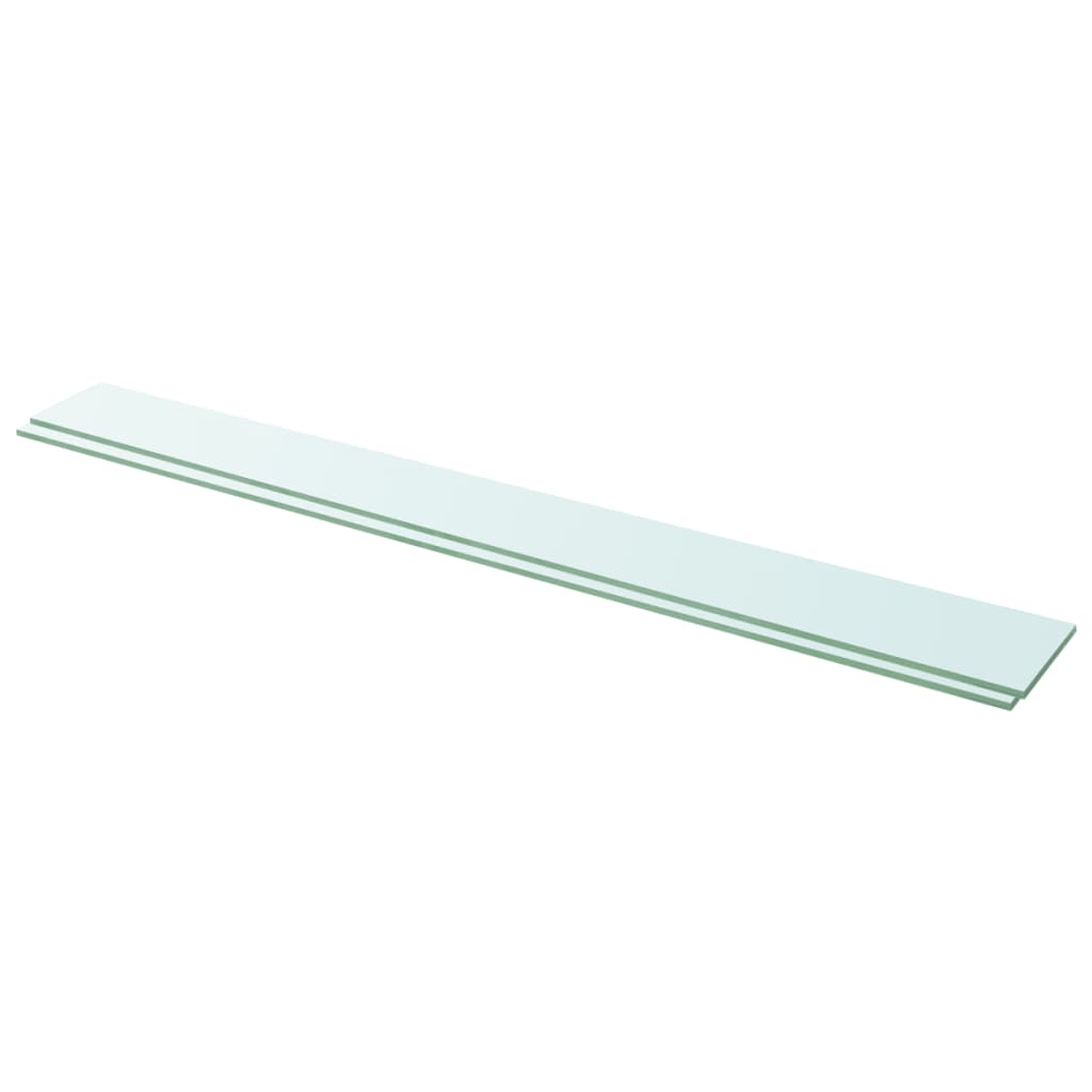 Wandschap transparant 90x12 cm glas