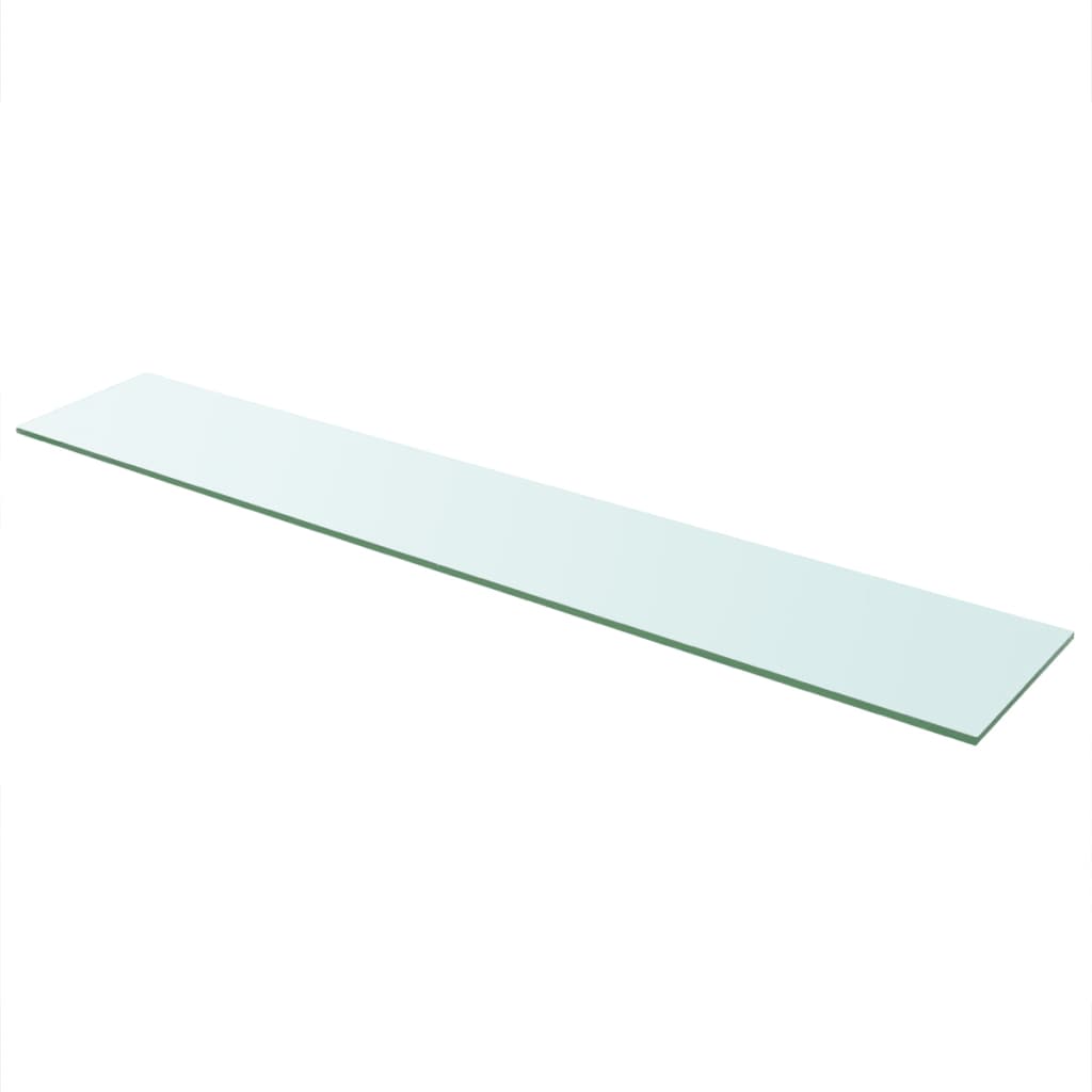 Wandschap transparant 90x12 cm glas