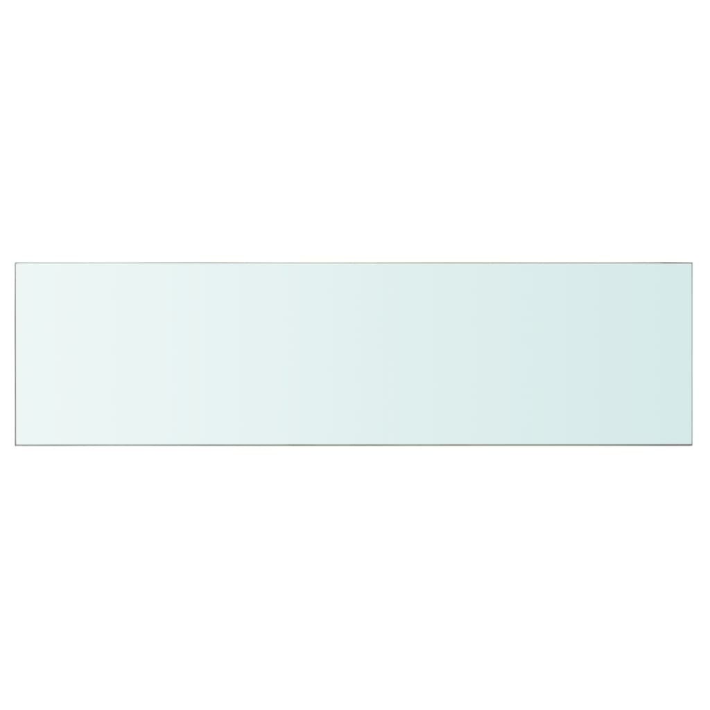 Wandschap transparant 90x12 cm glas