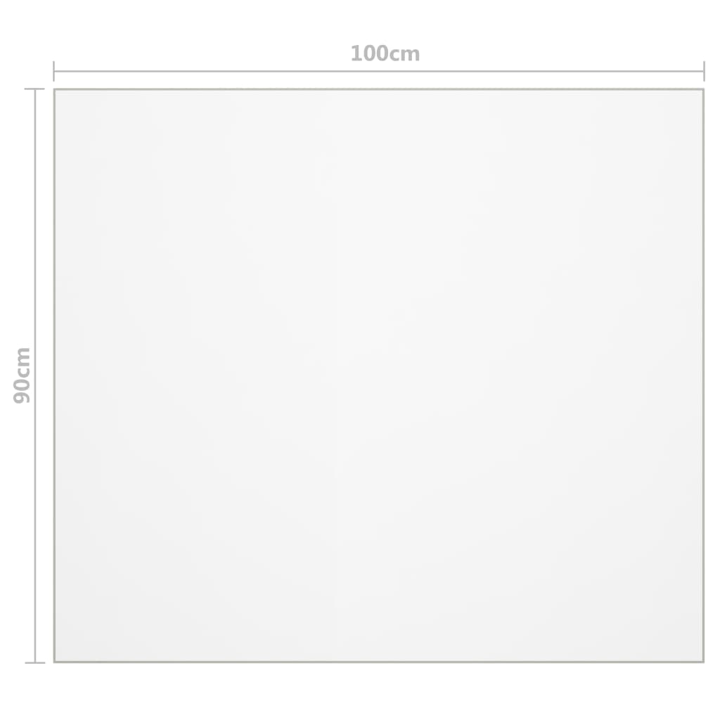 Tafelbeschermer 90x90 cm 2 mm PVC