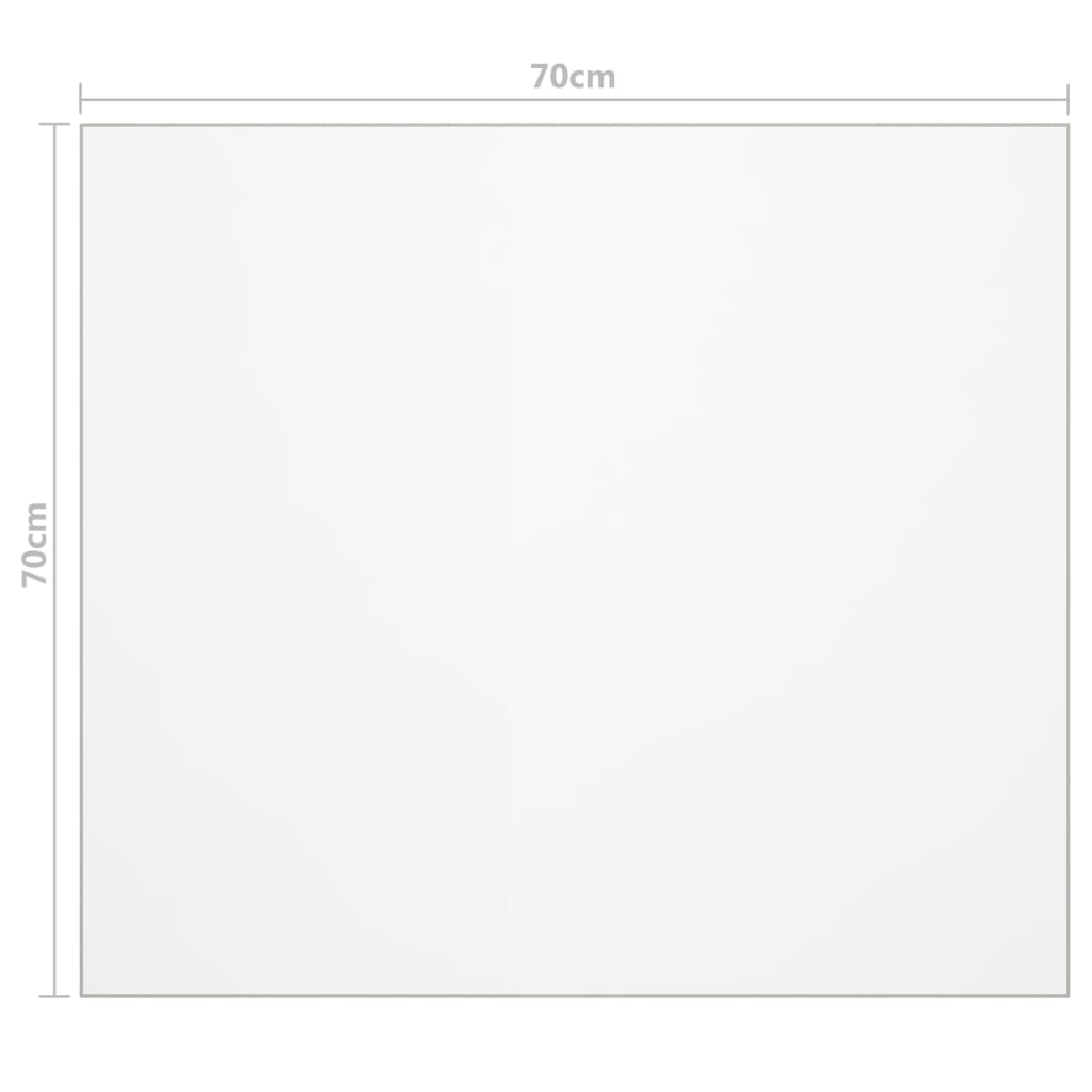 Tafelbeschermer 90x90 cm 2 mm PVC