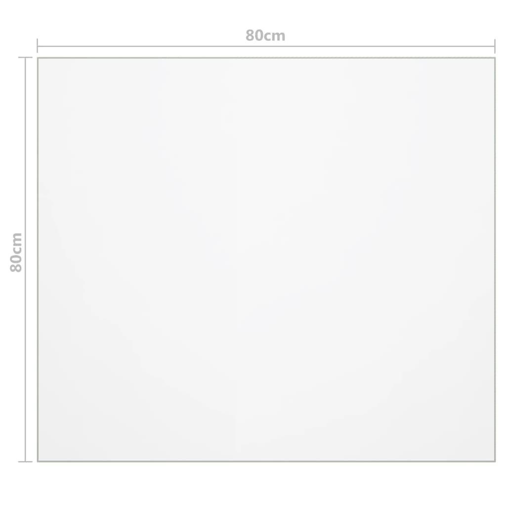 Tafelbeschermer 90x90 cm 2 mm PVC