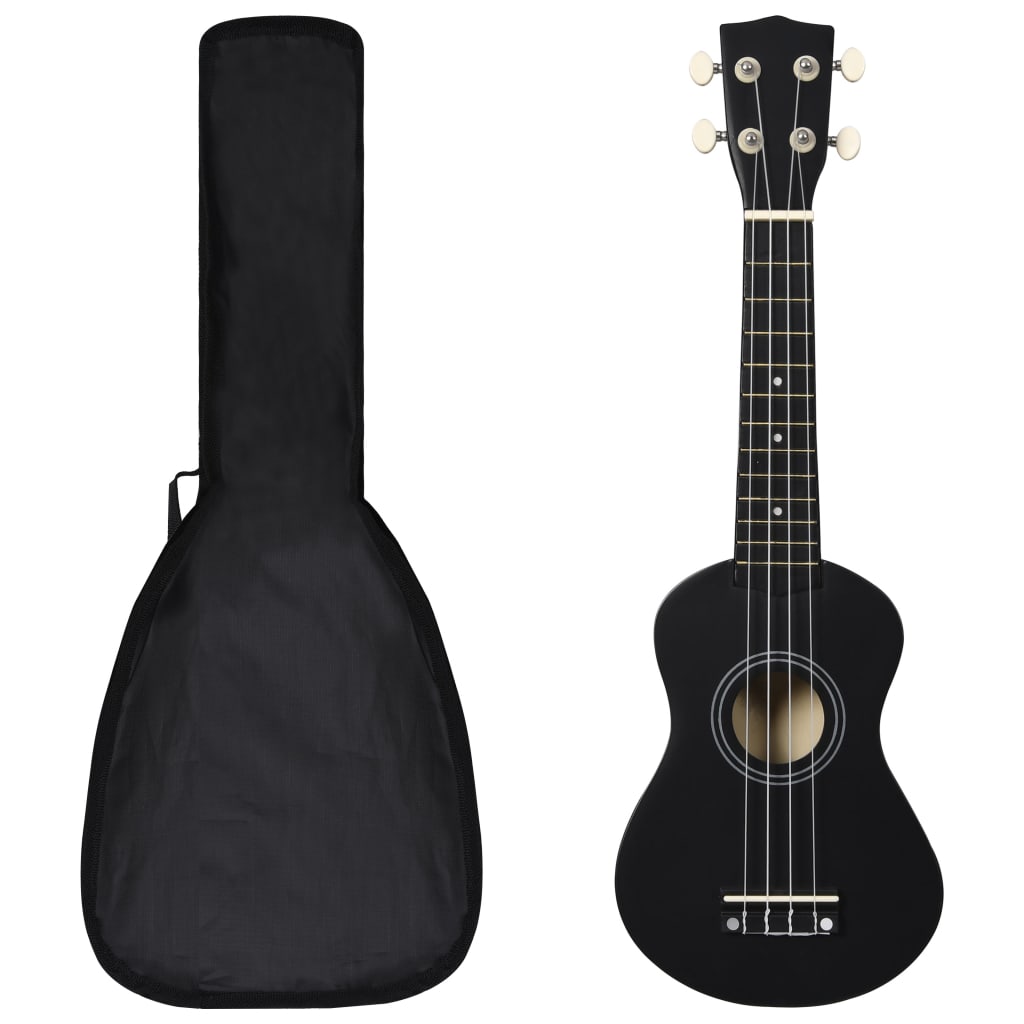 Ukuleleset met tas voor kinderen sopraan 21'' blauw