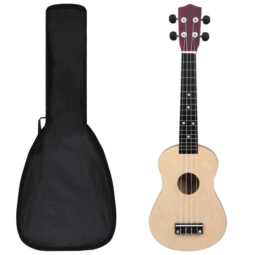 Ukuleleset met tas voor kinderen sopraan 21'' blauw