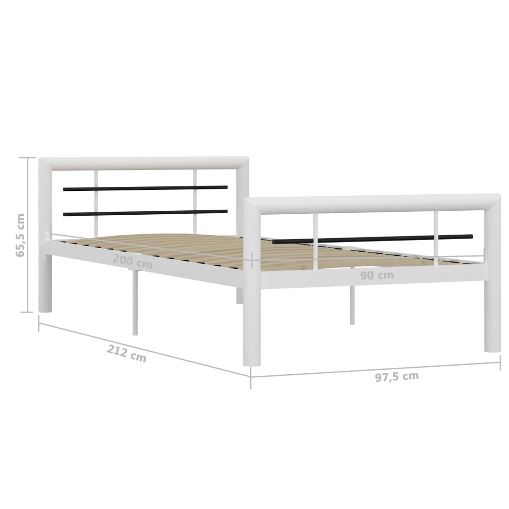 Bedframe metaal 180x200 cm