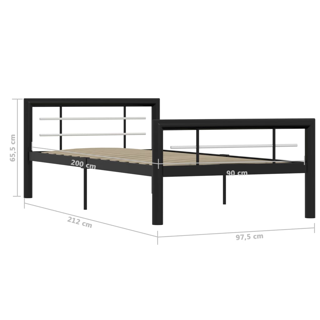 Bedframe metaal 180x200 cm