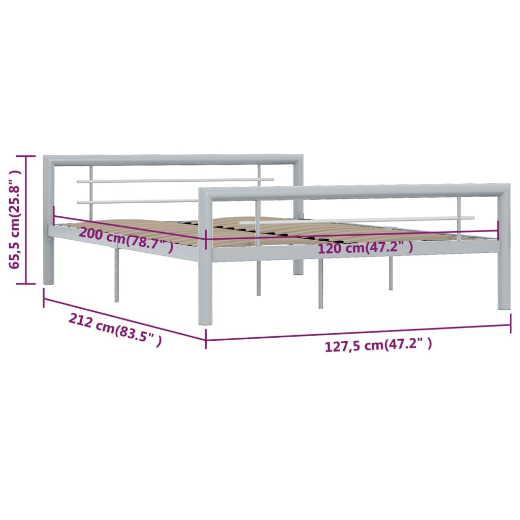 Bedframe metaal 180x200 cm