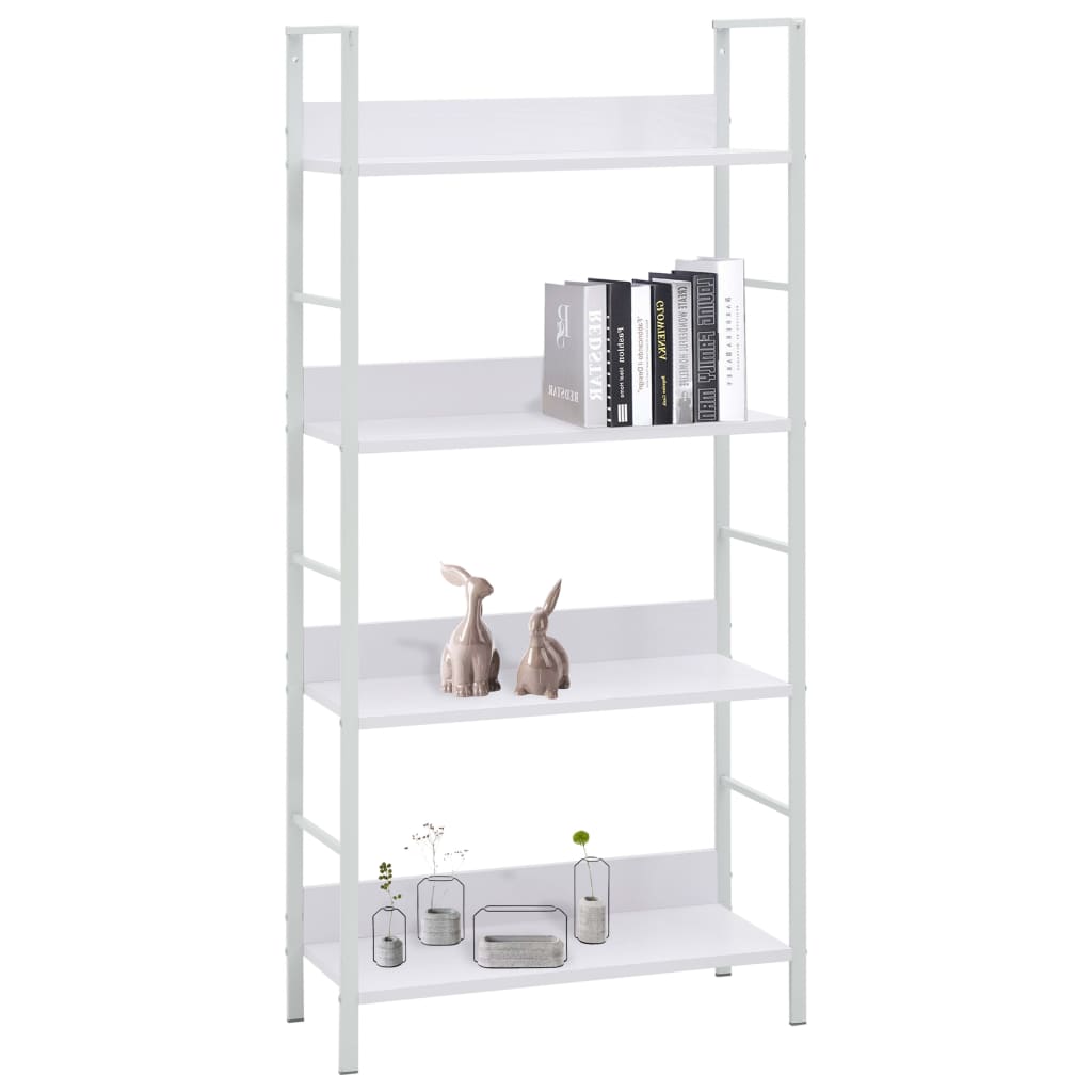 Boekenkast 4 schappen 60x27,6x124,5 cm bewerkt hout eikenkleur