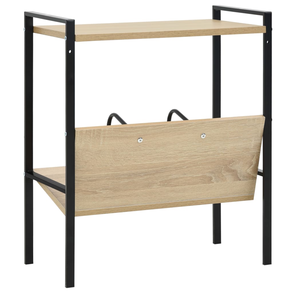 Boekenkast met 2 schappen 52x28x59 cm bewerkt hout