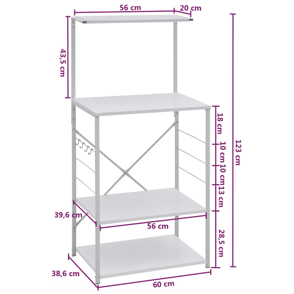 Magnetronkast 60x39,6x123 cm bewerkt hout