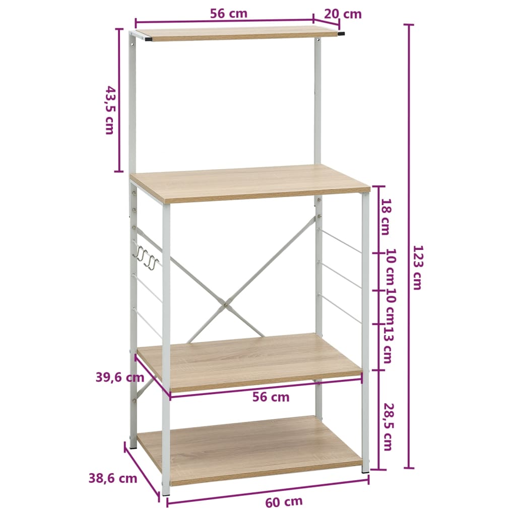 Magnetronkast 60x39,6x123 cm bewerkt hout