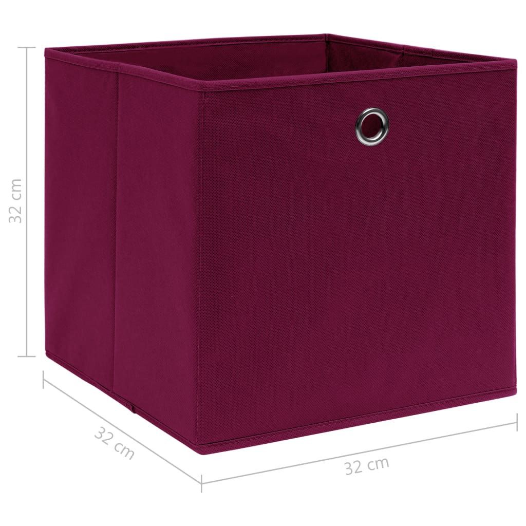 Opbergboxen 4 st 32x32x32 cm stof