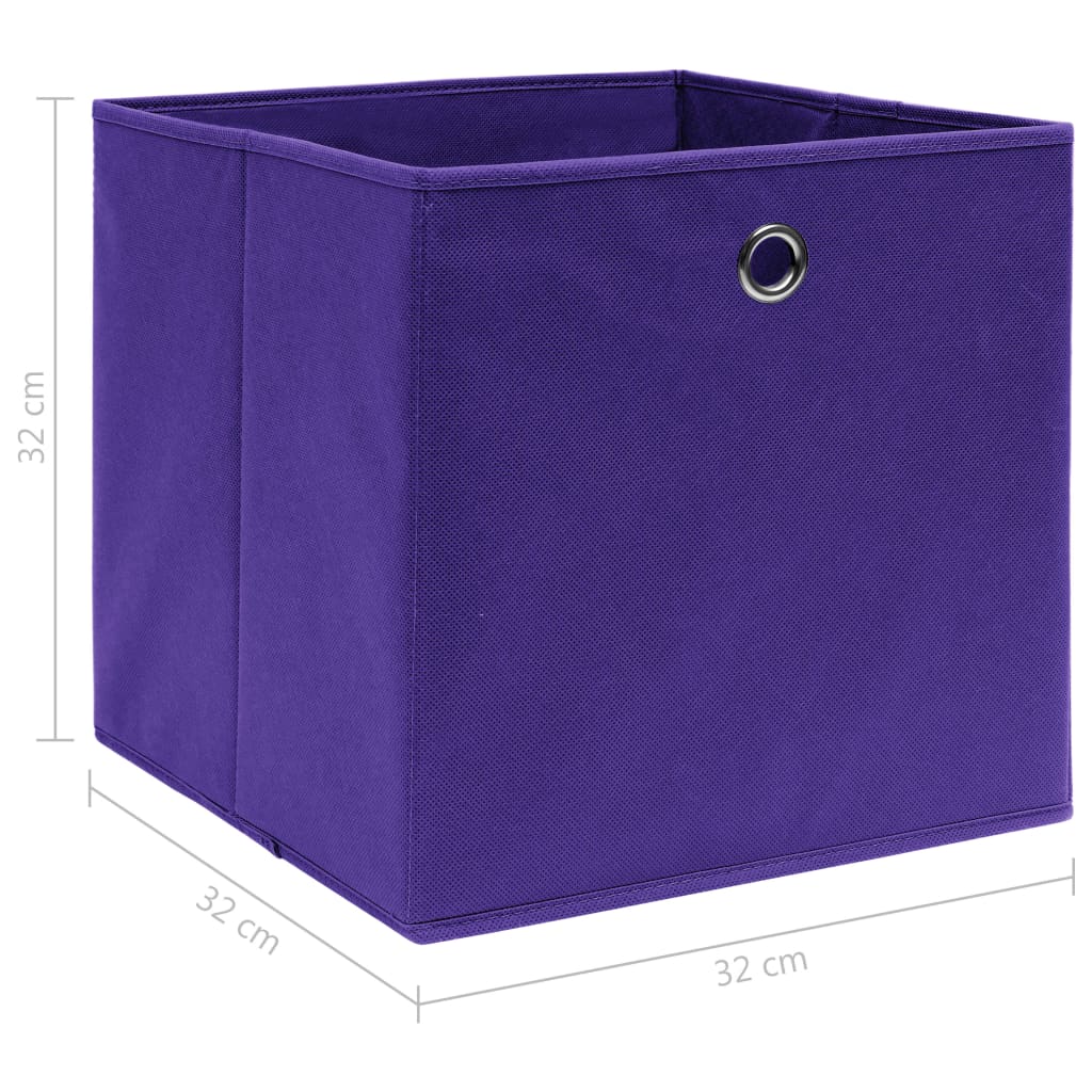 Opbergboxen 4 st 32x32x32 cm stof