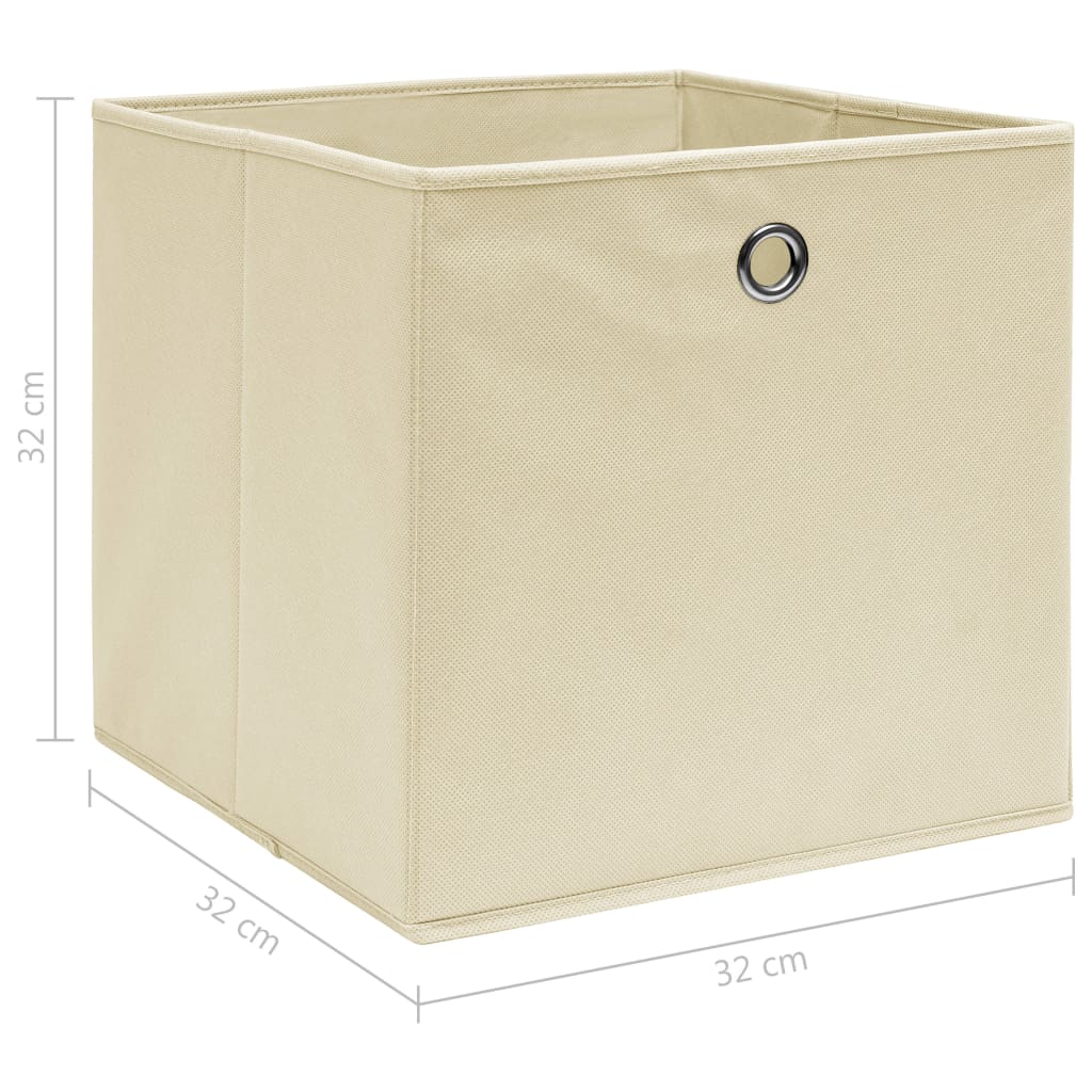 Opbergboxen 4 st 32x32x32 cm stof